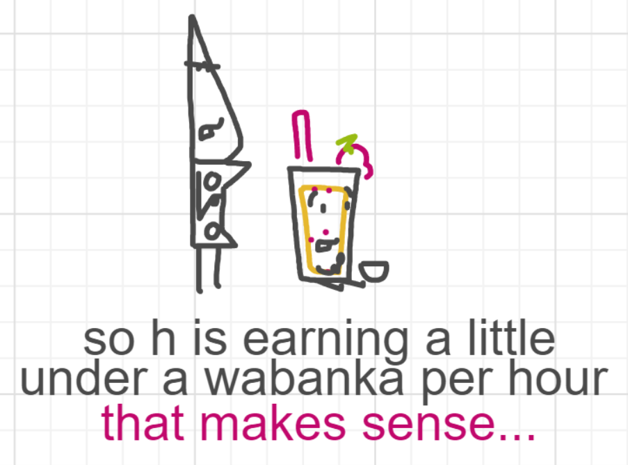 A panel from What's The Point, episode five of the Board Boards object show by Furretwalk/WalkingFurret.